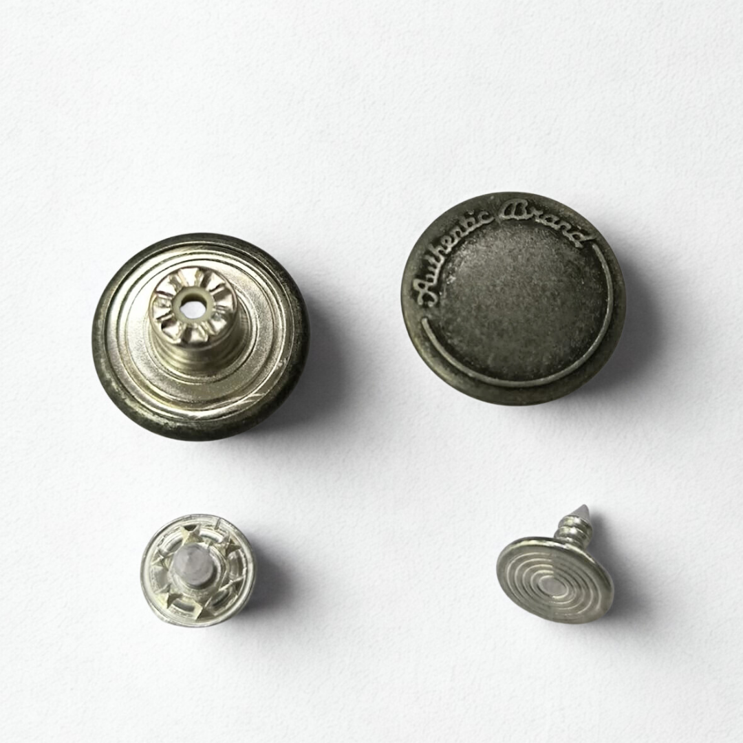 Flat Top Jeans Buttons (20 set/bag)
