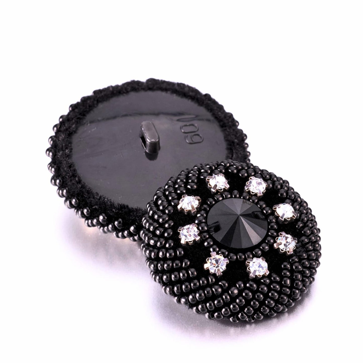 Starlit Noir Gem Shank Buttons (10pcs/bag/size)