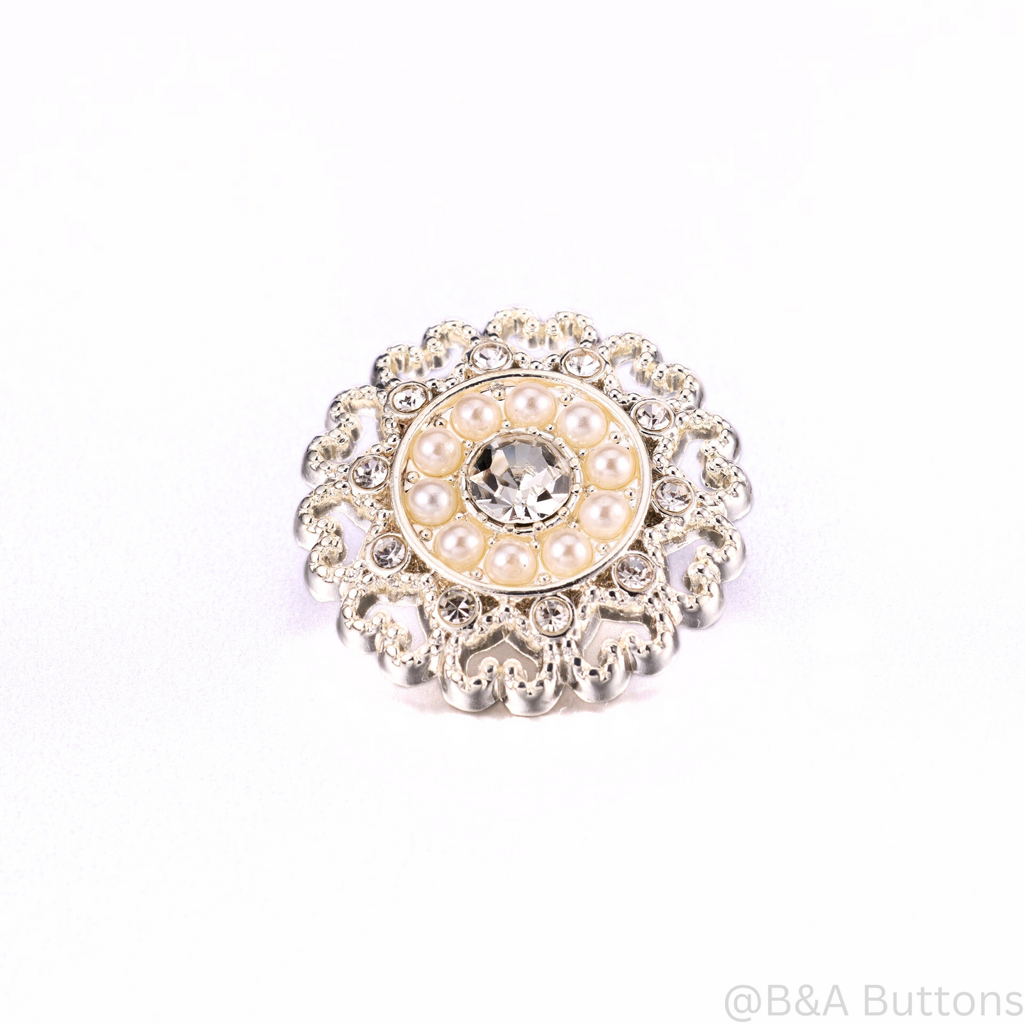Silver Shine Metal Shank Buttons