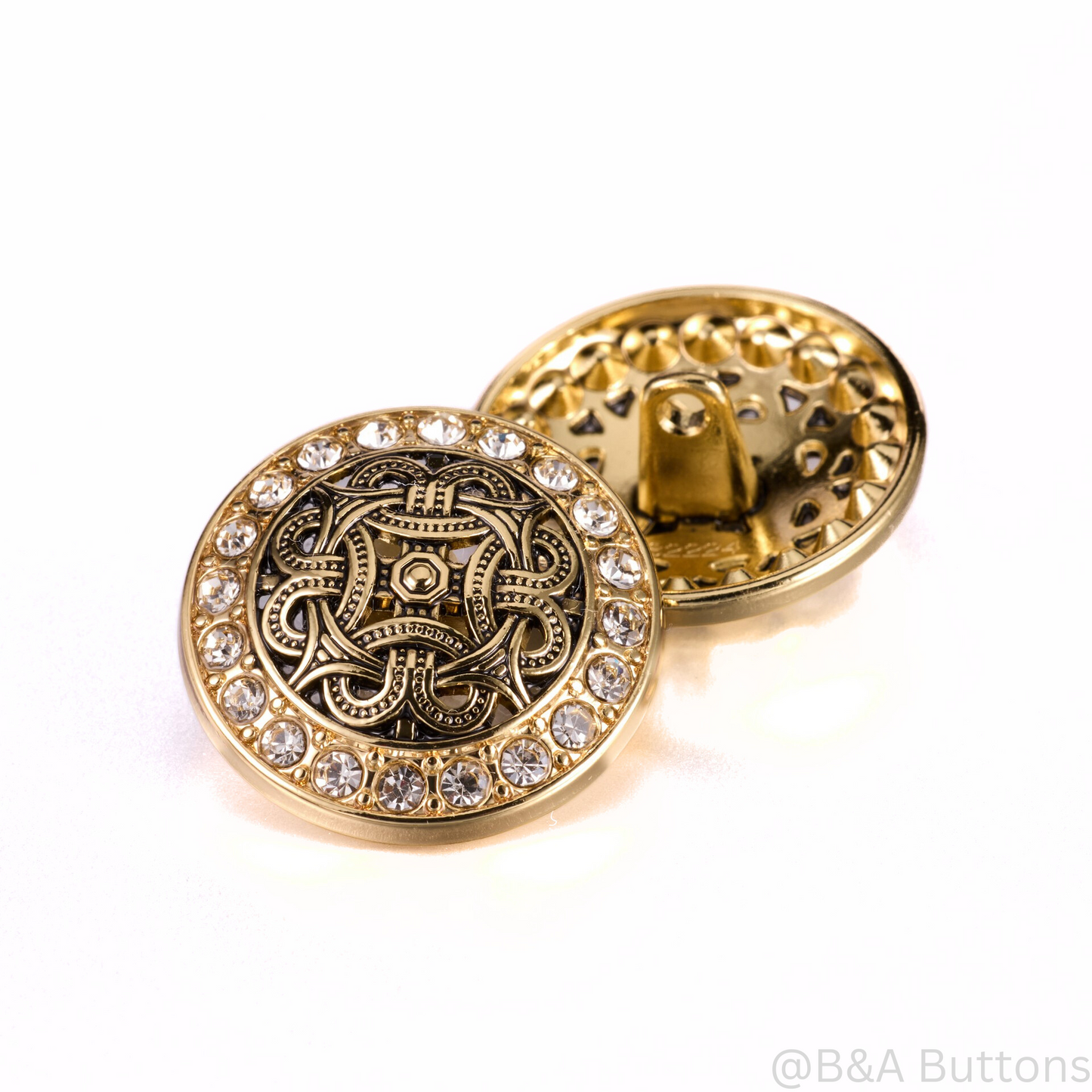 Radiant Rhinestone Button Buttons
