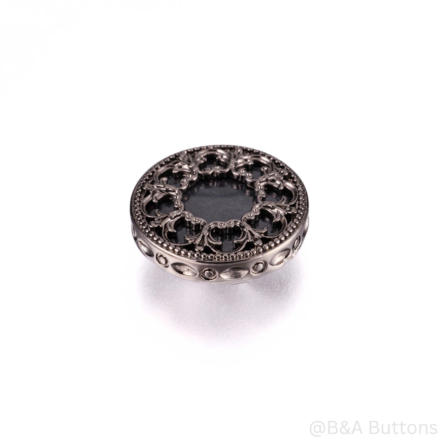 Black Lace Button