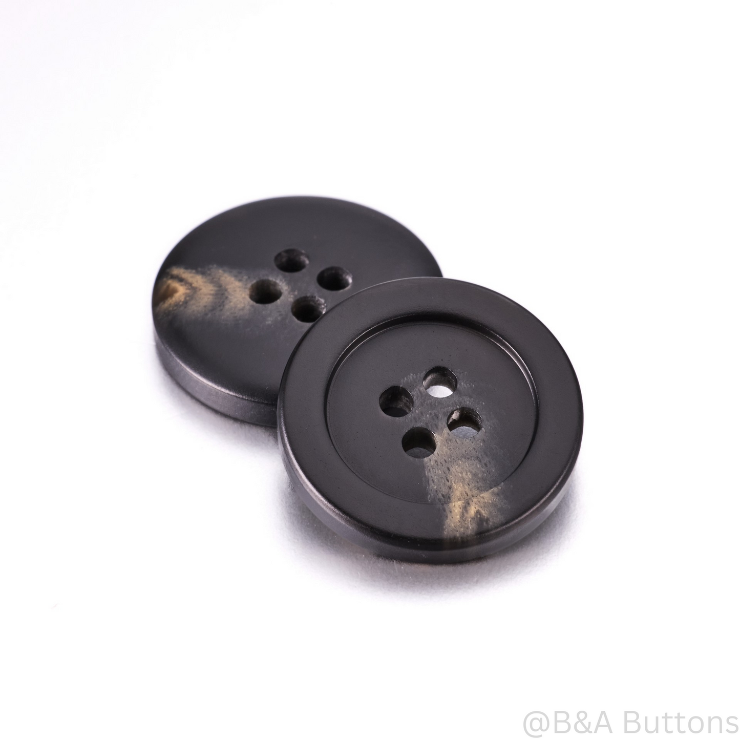 Noir Elegance Resin Button