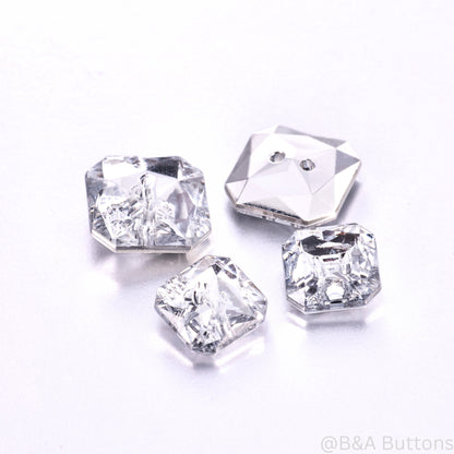 Ice Acrylic Crystal Shank Buttons