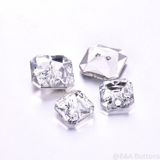 Ice Acrylic Crystal Shank Buttons