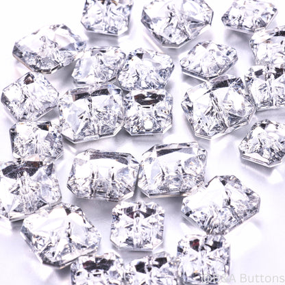 Ice Acrylic Crystal Shank Buttons