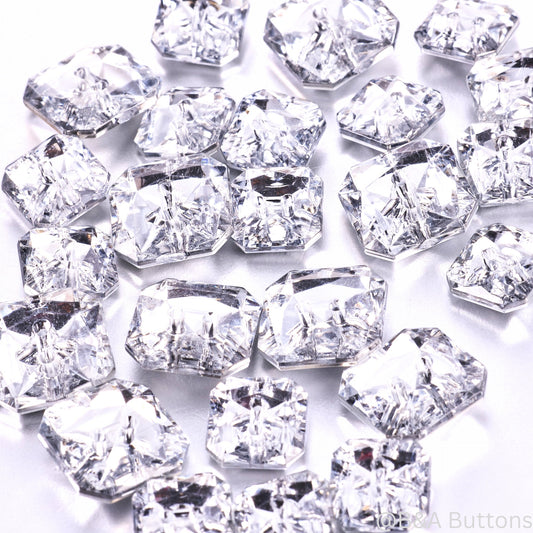 Ice Acrylic Crystal Shank Buttons
