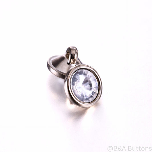 Bright Sliver Eye Shank Buttons