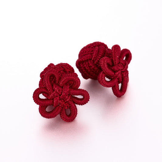 Chinese Blossom Silk Knot Button