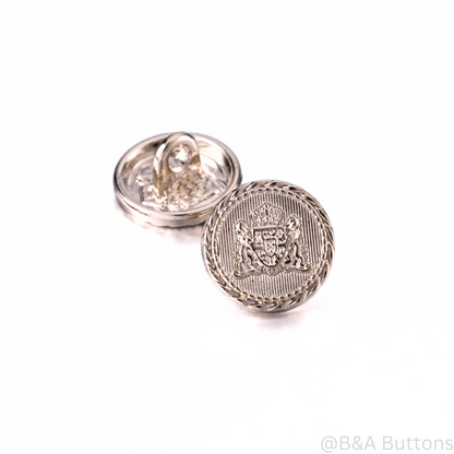 Mini Regal Crest Emblem Buttons