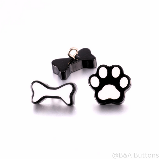 PawBone Resin Buttons