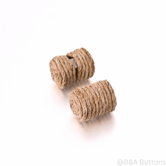 Natural Jute Fiber Button
