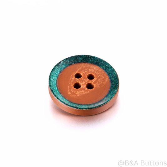 Greenwood Glow Resin Button