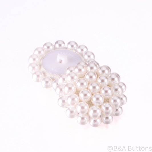 Pearl Elegance Buttons - 10pcs/bag