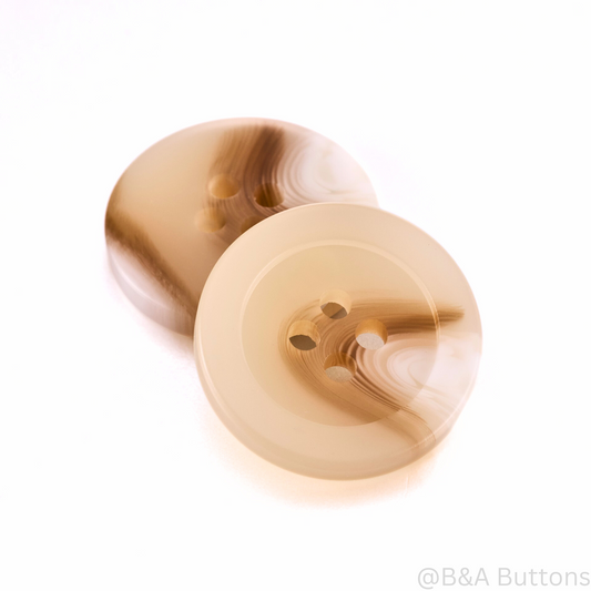 Beige Swirl Button