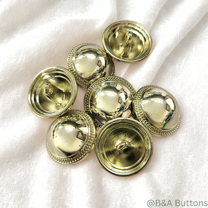 Classic Dome Metal Button – 10pcs/bag