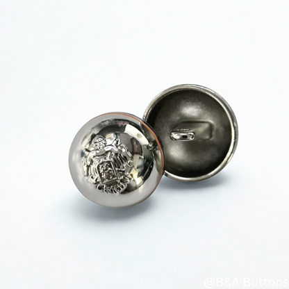 Classic Sliver Metal Button – 10pcs/bag