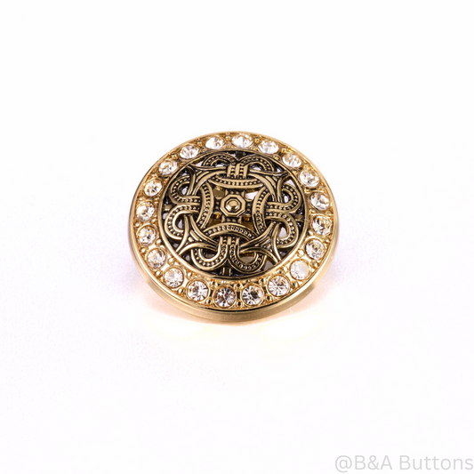 Radiant Rhinestone Button Buttons