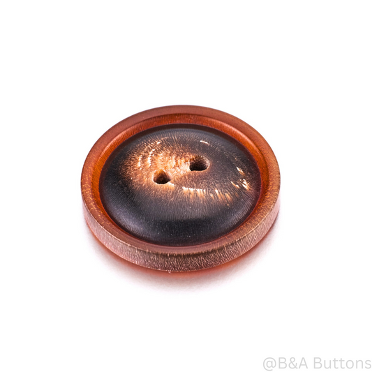Aurora Ebony Real Horn Buttons- 10pcs/bag