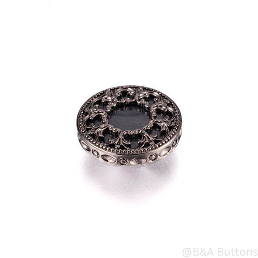 Black Lace Button