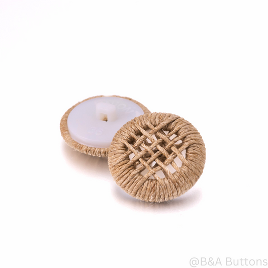 EcoWoven Natural Shank Button
