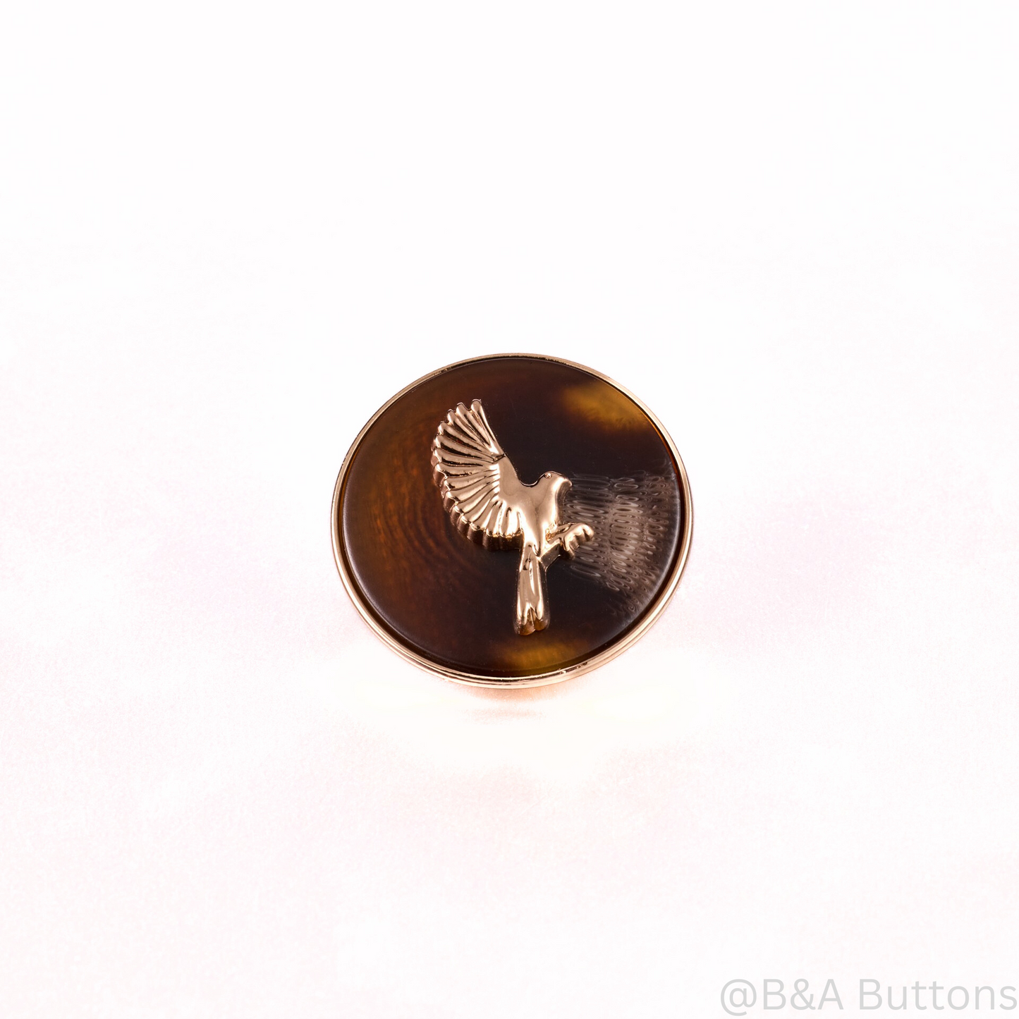 Eagle Emblem Button (Brown)