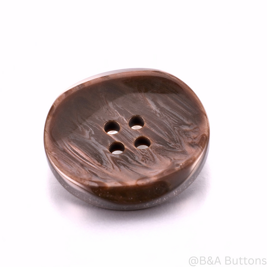 Luxe Shinny Marble Resin Button