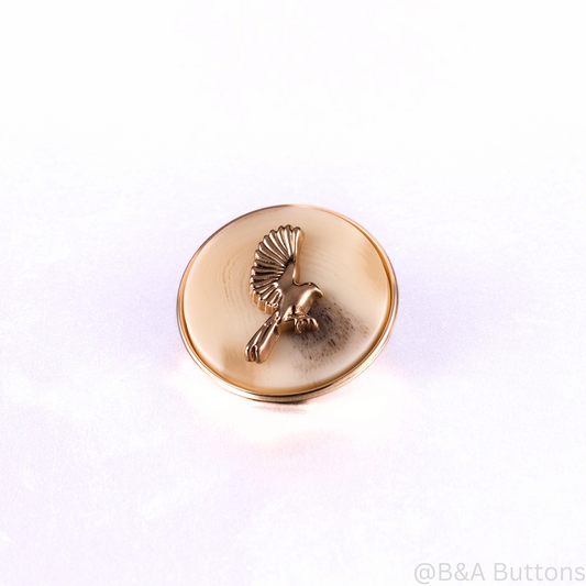Eagle Emblem Button(Cream)