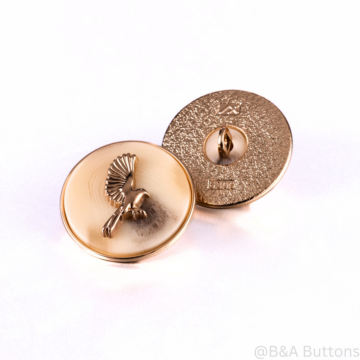 Eagle Emblem Button(Cream)