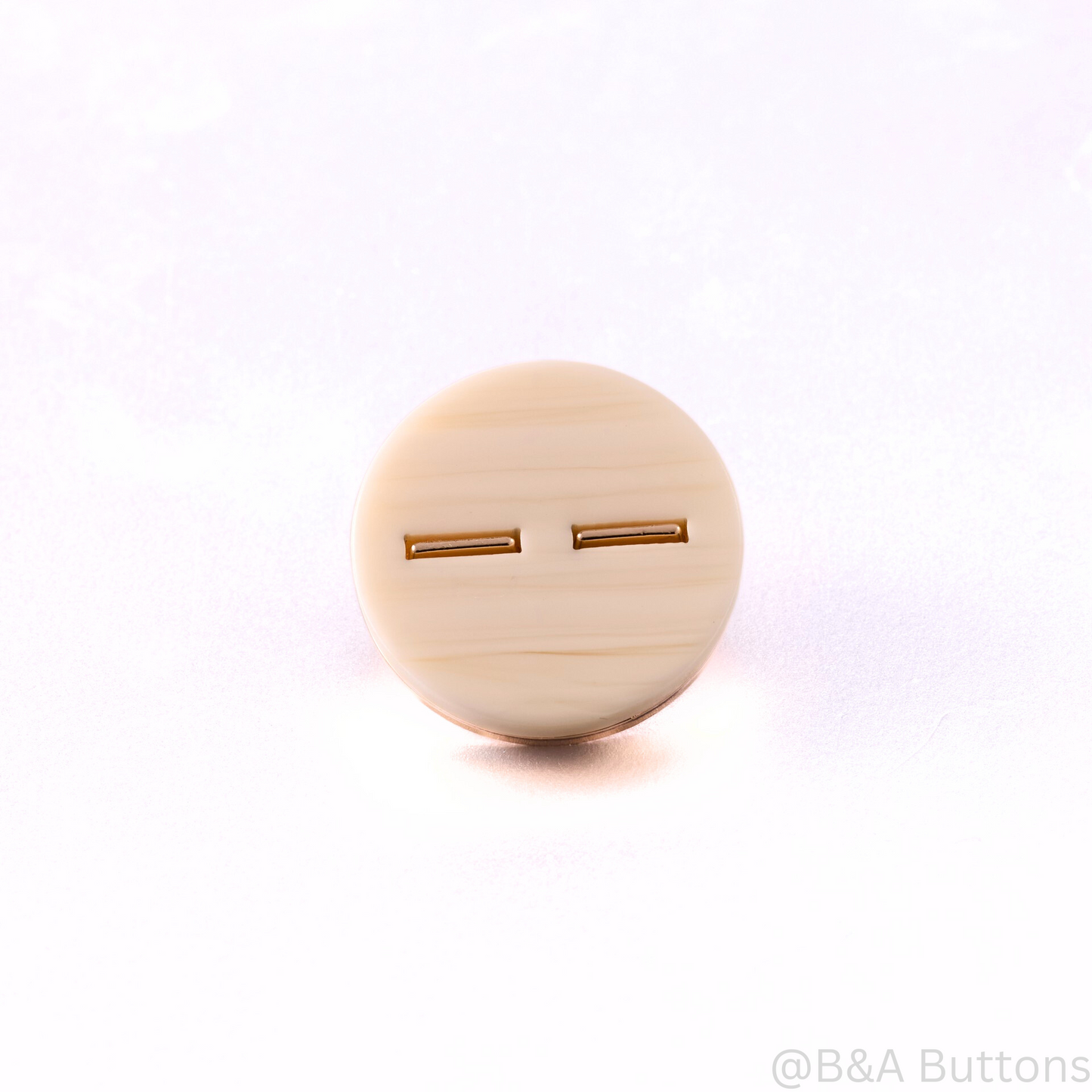 Minimalist Striped Metal Shank Button