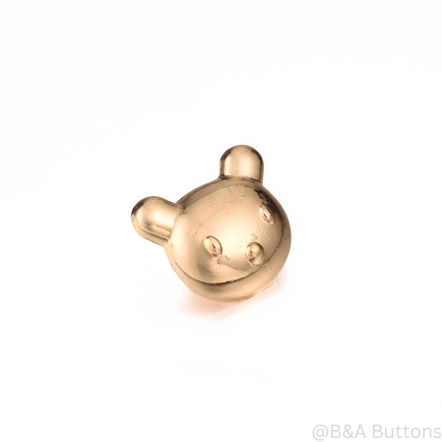 Mini Golden Bear Face Button