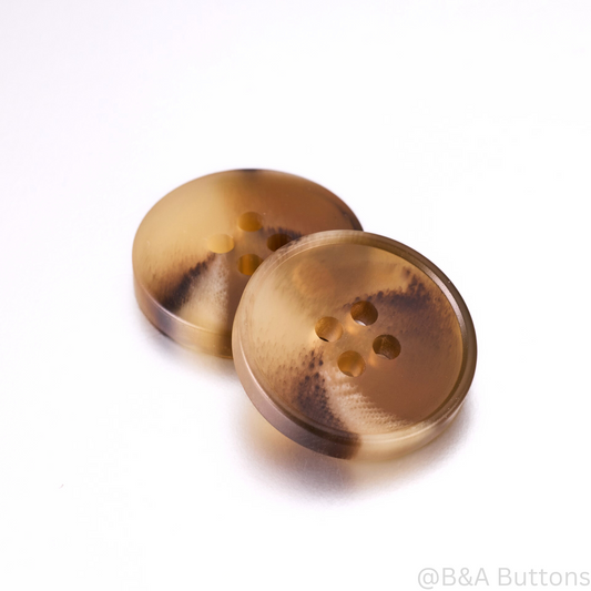 Golden Mirage Resin Button