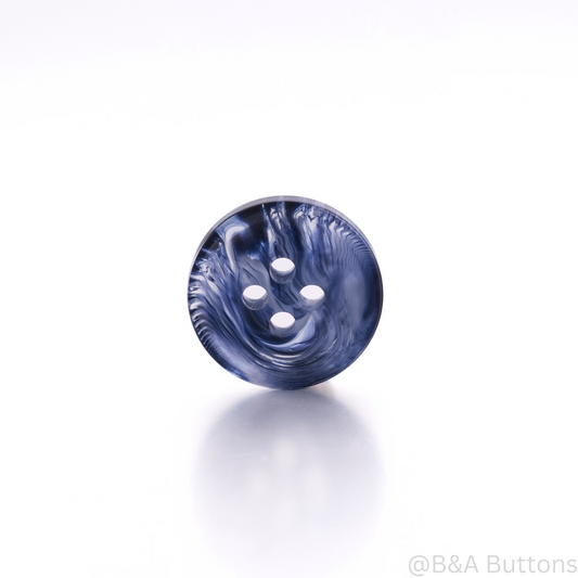Blue Wave Resin Buttons