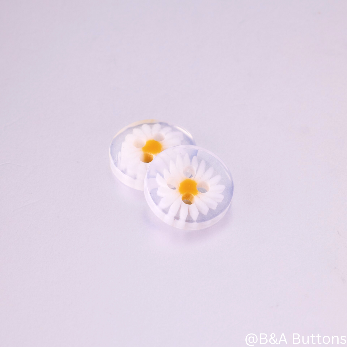 Daisy Blossom Resin Button