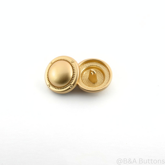Matt Royal Gold Shank Button