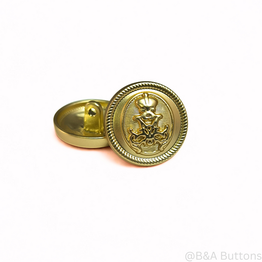 Imperial Crest Shank Button  (10pcs/bag)