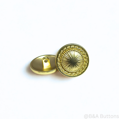 Sunburst Shank Button  (10pcs/bag)