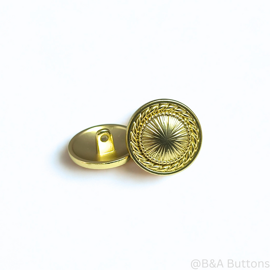 Sunburst Shank Button  (10pcs/bag)