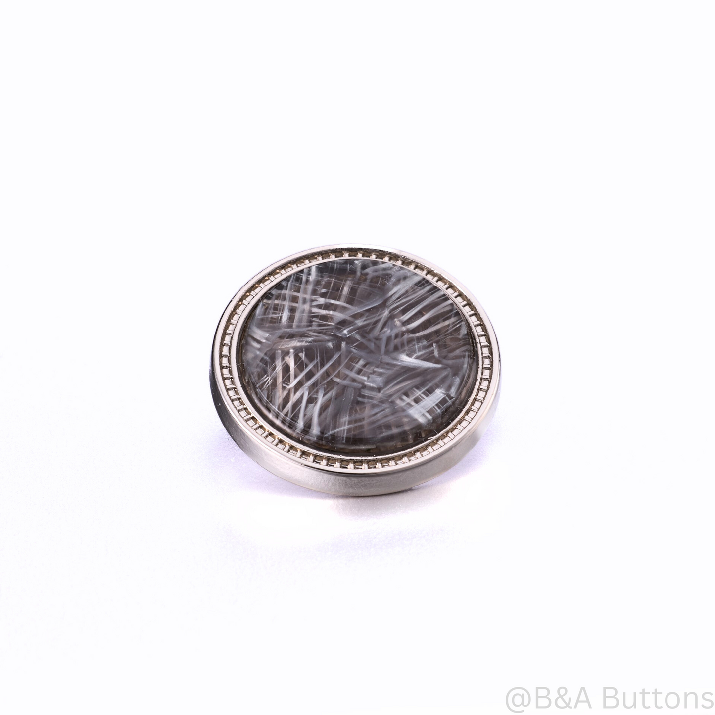 Grey Strands Button
