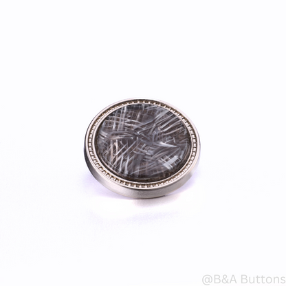 Grey Strands Button