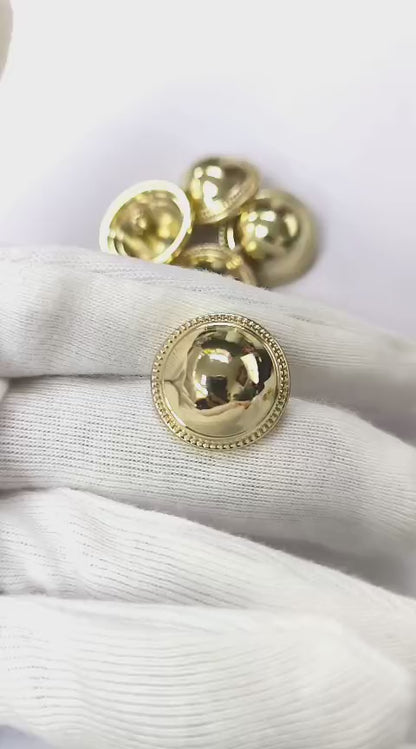 Classic Dome Metal Button – 10pcs/bag