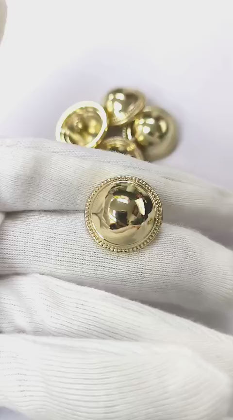 Classic Dome Metal Button – 10pcs/bag