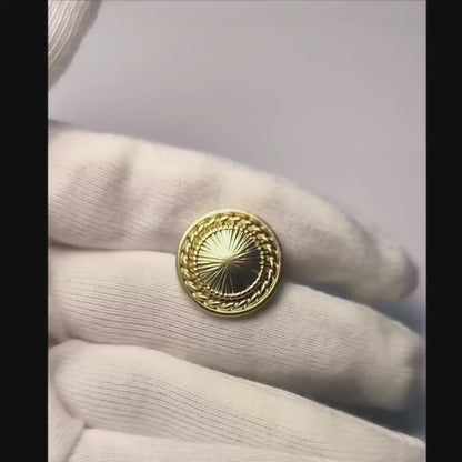 Sunburst Shank Button  (10pcs/bag)