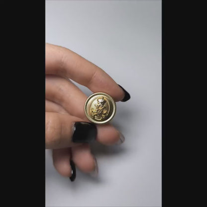 Imperial Crest Shank Button  (10pcs/bag)